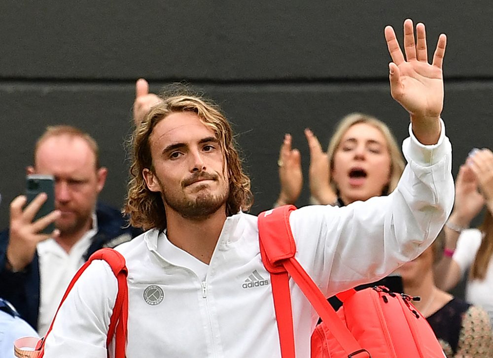 Der Grieche Stefanos Tsitsipas nach dem Aus bei Wimbledon (Bild: Ben Stansall/AFP)