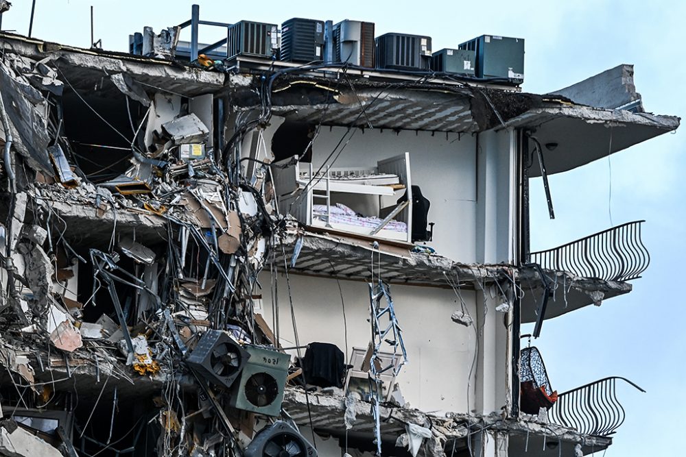 Wohnhaus nahe Miami Beach eingestürzt (Archivbild: Chandan Khanna/AFP)