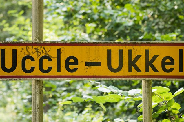Schild der Brüsseler Gemeinde Uccle (Bild: Benoit Doppagne/Belga.)