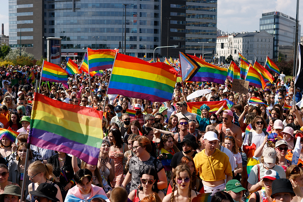 LGBT-Parade in Warschau (Bild: Wojtek Radwanski/AFP)