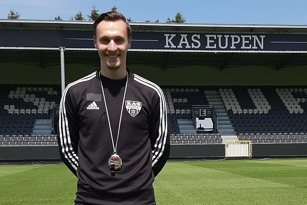 Yanni Egyptien ist Assistenz-Athletiktrainer bei der AS Eupen (Bild: Christophe Ramjoie/BRF)