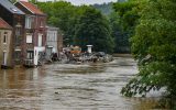 Chênée am Freitag nach dem Hochwasser