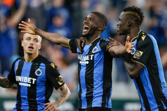 Clinton Mata trifft für Club Brügge zum 3:1 (Bild: Bruno Fahy/Belga)