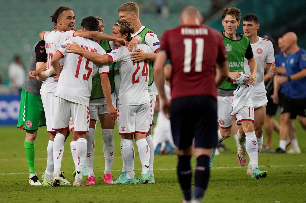 Nach dem 2:1-Sieg über Tschechien steht Dänemark im EM-Halbfinale (Bild: Darko Vojinovic/AFP).
