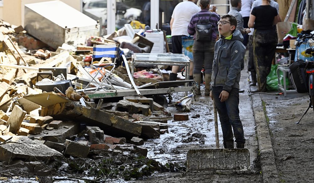 Eupen nach der Hochwasser-Katastrophe (Bild: Eric Lalmand/Belga)