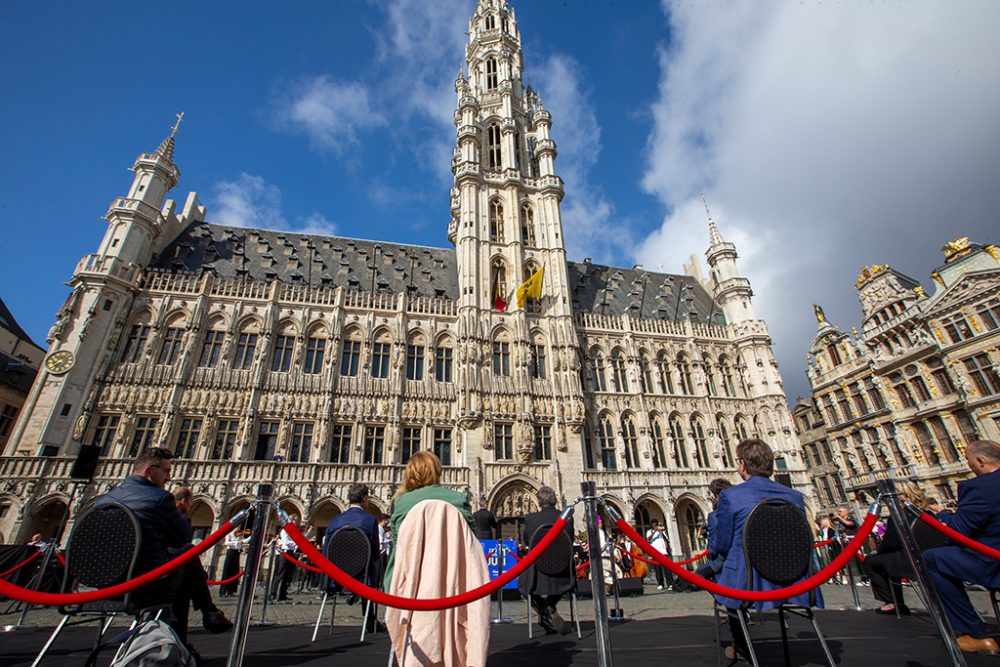 Feier zum Festtag von Flandern auf der Grand Place in Brüssel (Bild: Nicolas Maeterlinck/Belga)