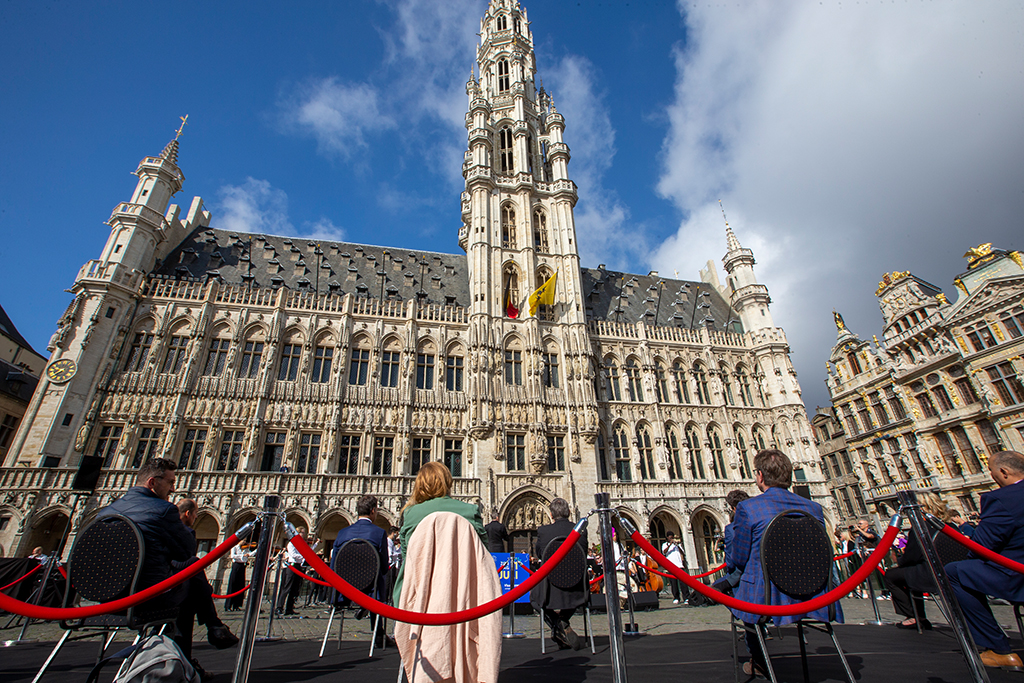 Feier zum Festtag von Flandern auf der Grand Place in Brüssel (Bild: Nicolas Maeterlinck/Belga)