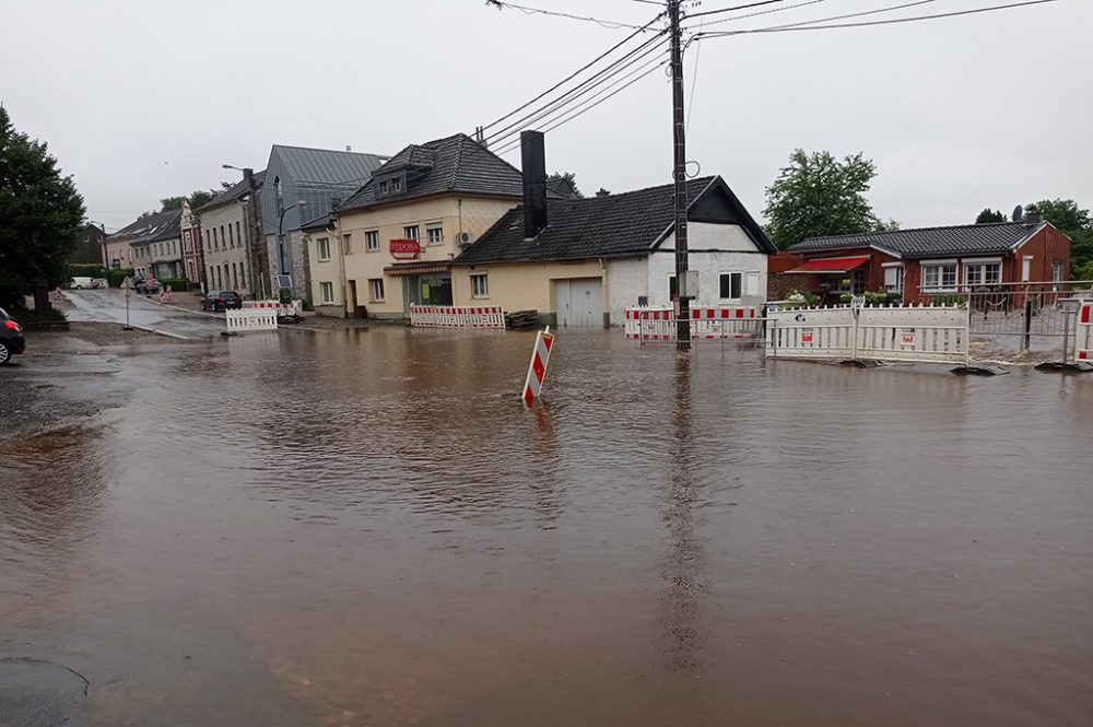 Hochwasser in Raeren (Bild: Melanie Ganser/BRF)