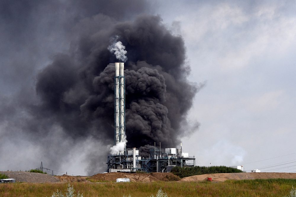 Explosion im Chemiepark von Leverkusen am 27. Juli (Bild: Roberto Pfeil/AFP)