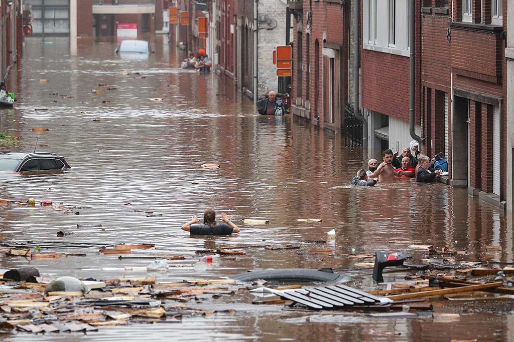 Überschwemmungen in der Provinz Lüttich (Archivbild: Bruno Fahy/Belga)