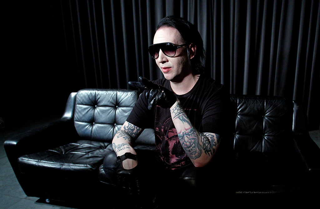 Marilyn Manson am 20.1.2011 in Wien (Bild: Georg Hochmuth/EPA)