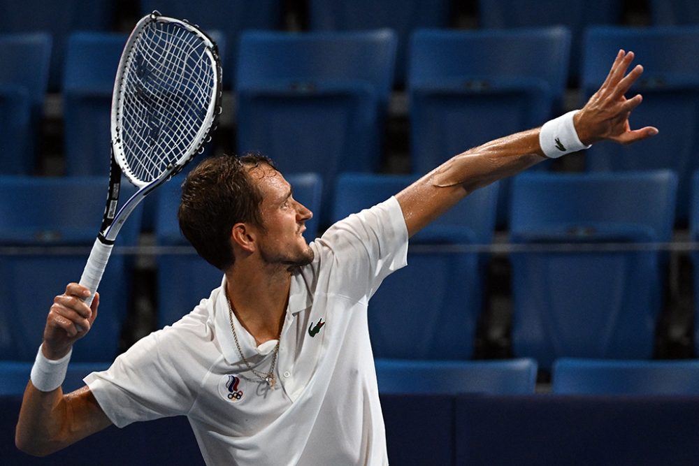 Daniil Medwedew in Tokio (Bild: Vincenzo Pinto/AFP)