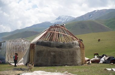 Melanie Simons hat mit einer Nomadenfamilie in Kirgisistan gelebt (Bild; privat)