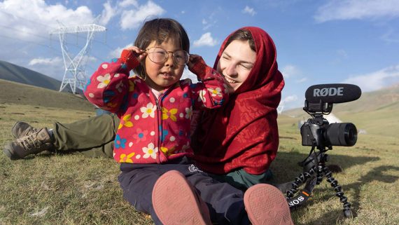 Melanie Simons hat mit einer Nomadenfamilie in Kirgisistan gelebt (Bild; privat)