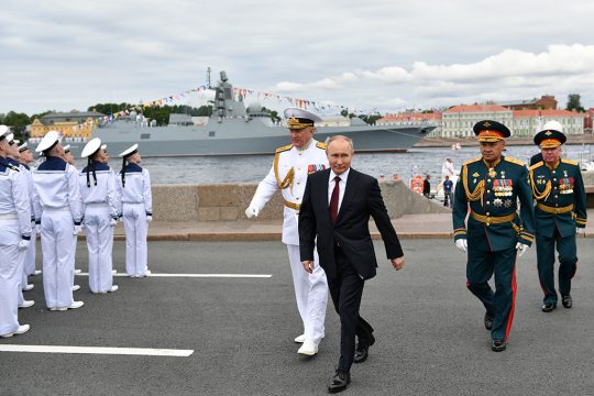 Marine-Parade in Russland (Bild: Alexey Nikolsky/Sputnik/AFP)
