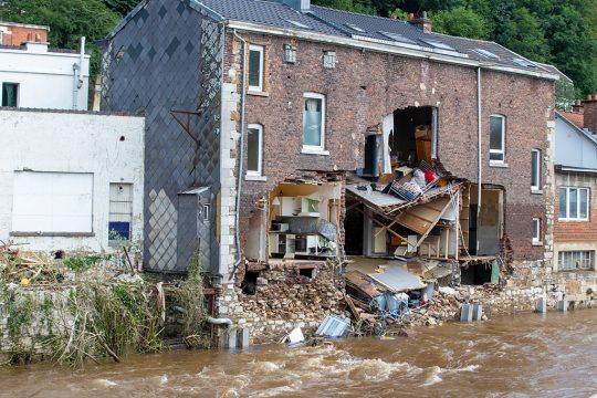 Schäden in Pepinster (Archivbild: Nicolas Maeterlinck/Belga)