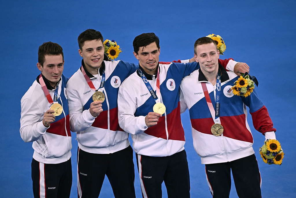 Olympia: Gold für die russischen Turner (Bild: Lionel Bonaventure/AFP)