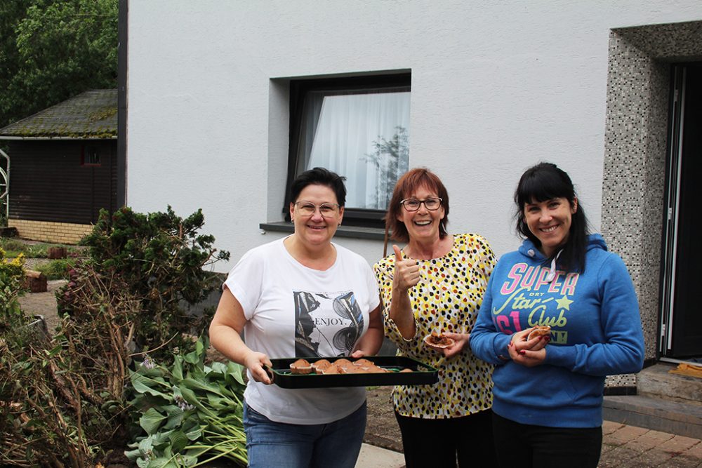 Petra Eichten, Claudine Schroeder und Evelyne Keller (Bild: Celine Afeli/BRF)