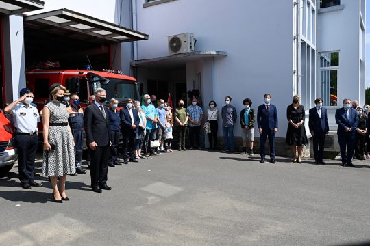 Schweigeminute in Verviers (Bild: Eric Lalmand/Pool/Belga)