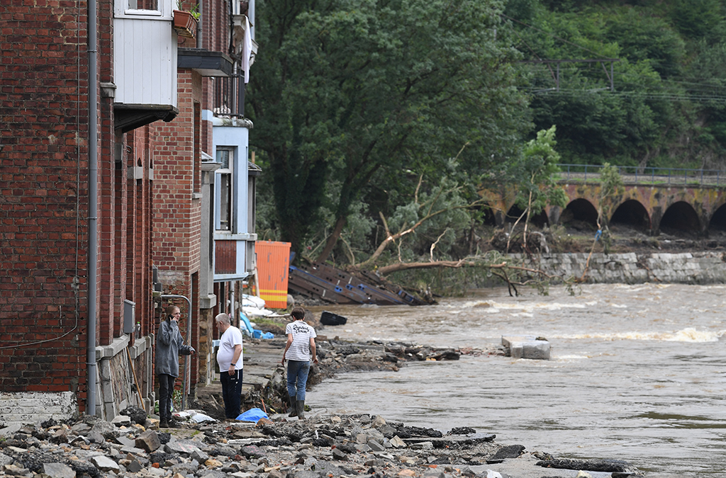 Hochwasser in Trooz (Bild: John Thys/AFP)