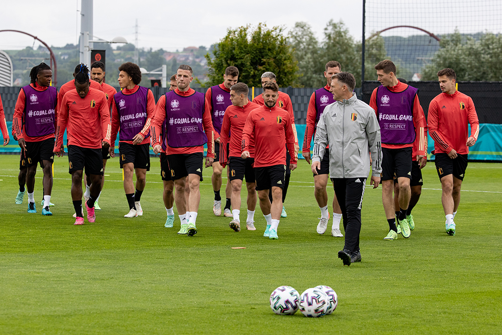 Letztes Training in Tubize am Donnerstag (Bild: Kurt Desplenter/Belga)