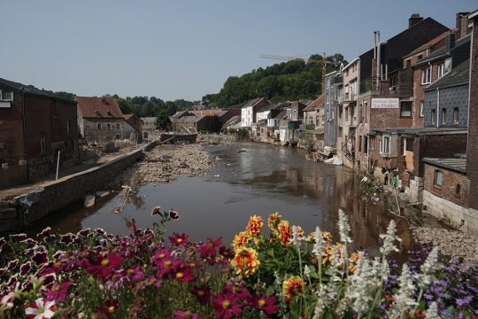 Überschwemmungen in Dolhain (Foto: Heinz Doepgen/Privat)