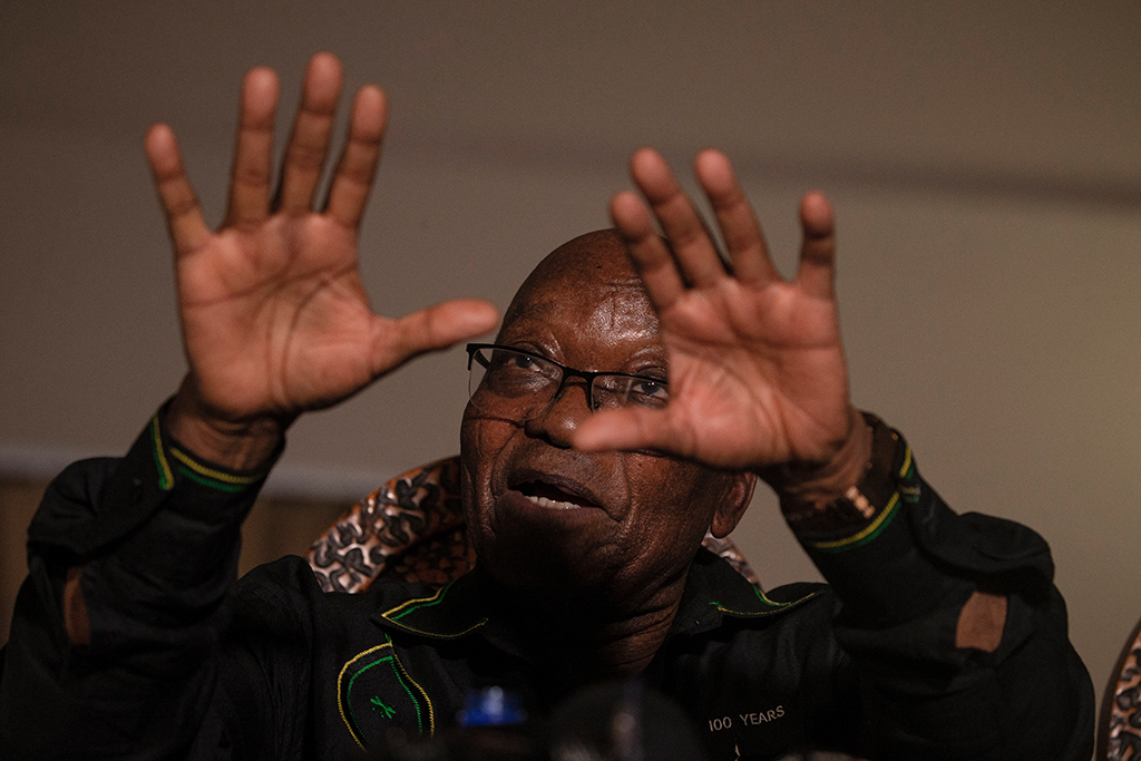 Jacob Zuma am 4. Juli in seinem Haus in Nkandla, KwaZulu-Natal (Bild: Emmanuel Croset/AFP)