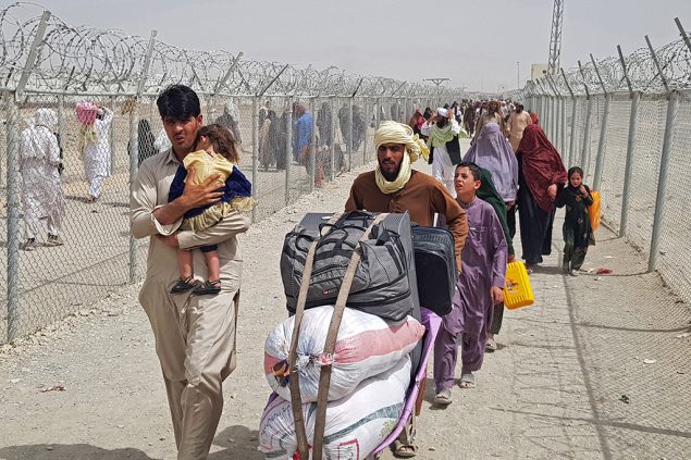 Tausende Afghanen sind auf der Flucht (Bild: AFP)