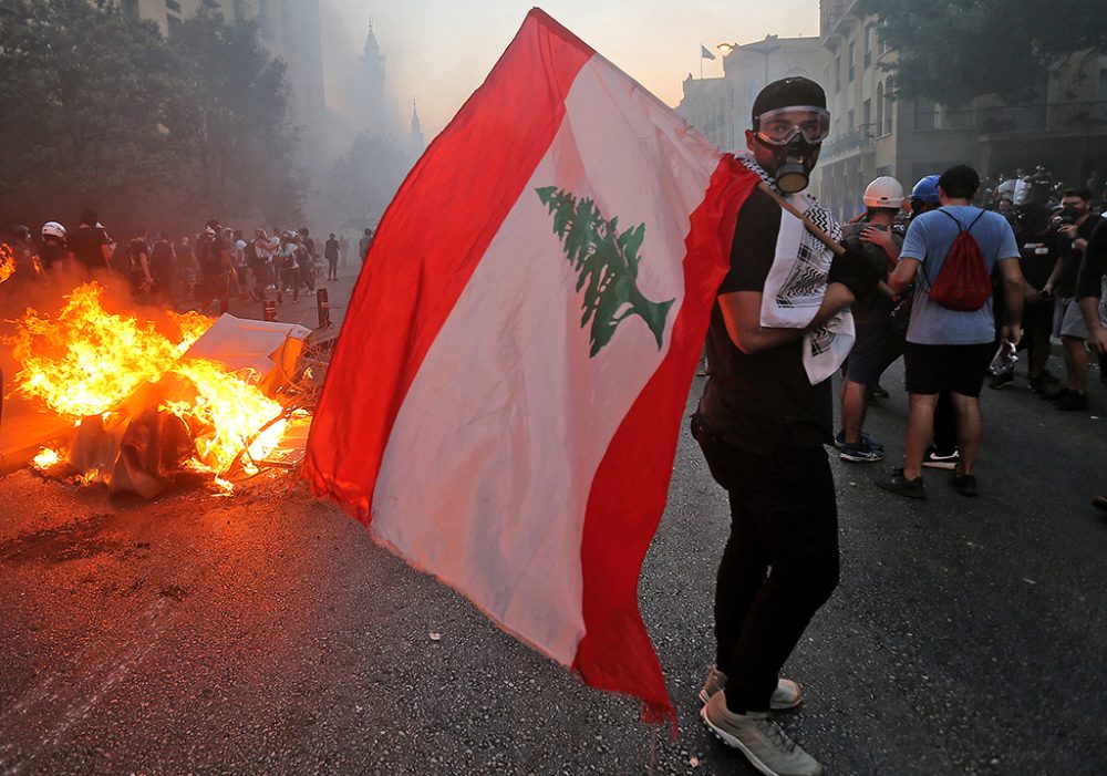 Ausschreitungen in Beirut (Bild: AFP)