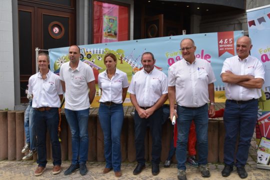 Das Organisationsteam der Landwirtschaftsmesse in Battice (Bild: Chantal Scheuren/BRF)