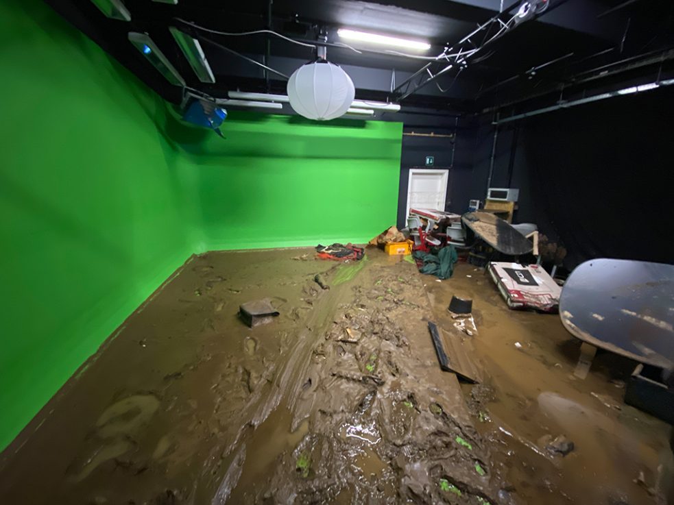 Die Filmwerkstatt nach dem Hochwasser