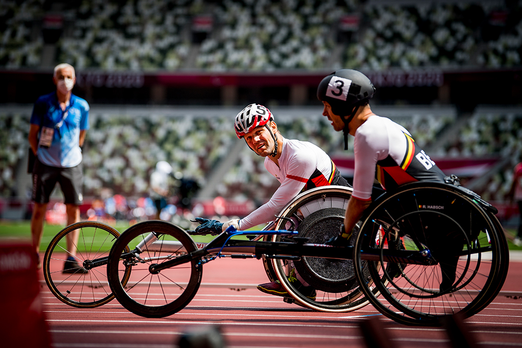 Paralympics: Die Rollstuhlfahrer Peter Genyn (l.) und Roger Habsch (Bild: Jasper Jacobs/Belga)