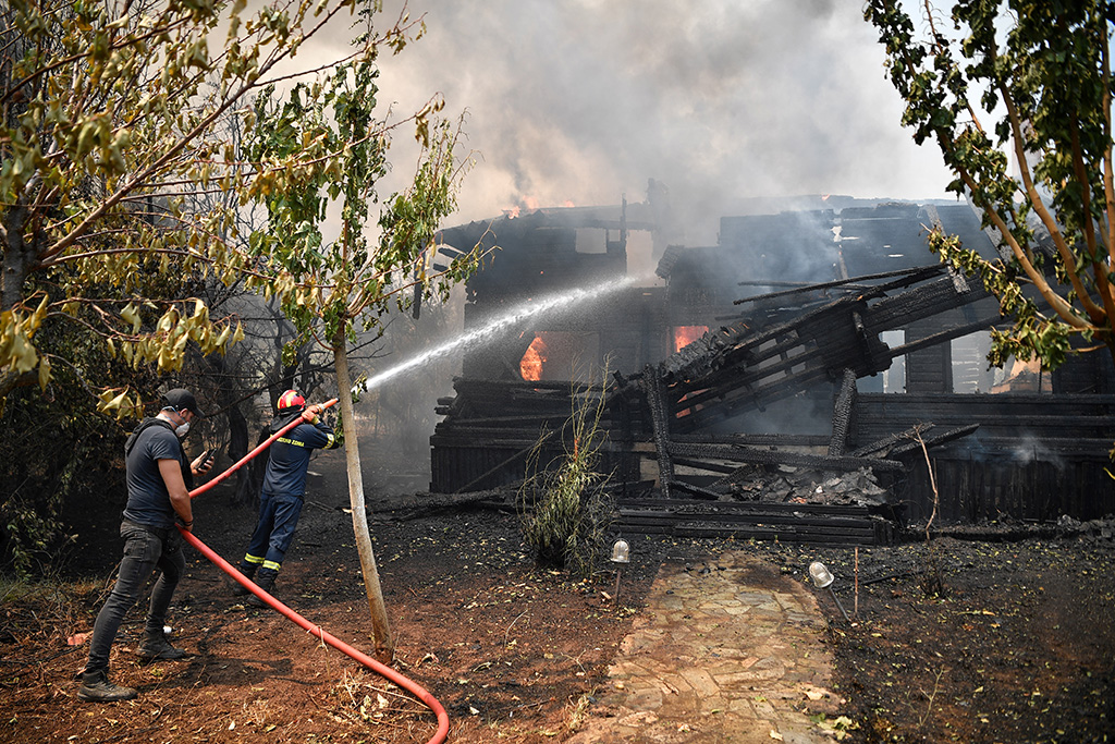 Waldbrände in Griechenland (Bild: Louisa Gouliamaki/AFP)