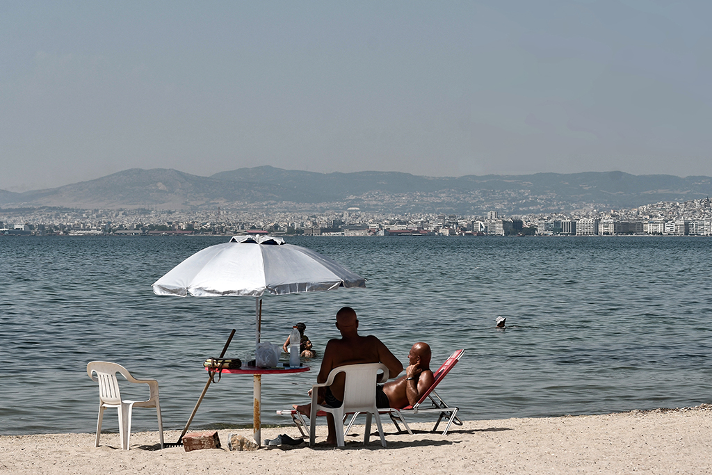 Hitzewelle in Griechenland (Bild: Sakis Mitrolidis/AFP)