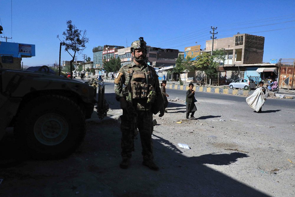 Afghanische Sicherheitskräfte am 12. August in Herat (Bild: AFP)