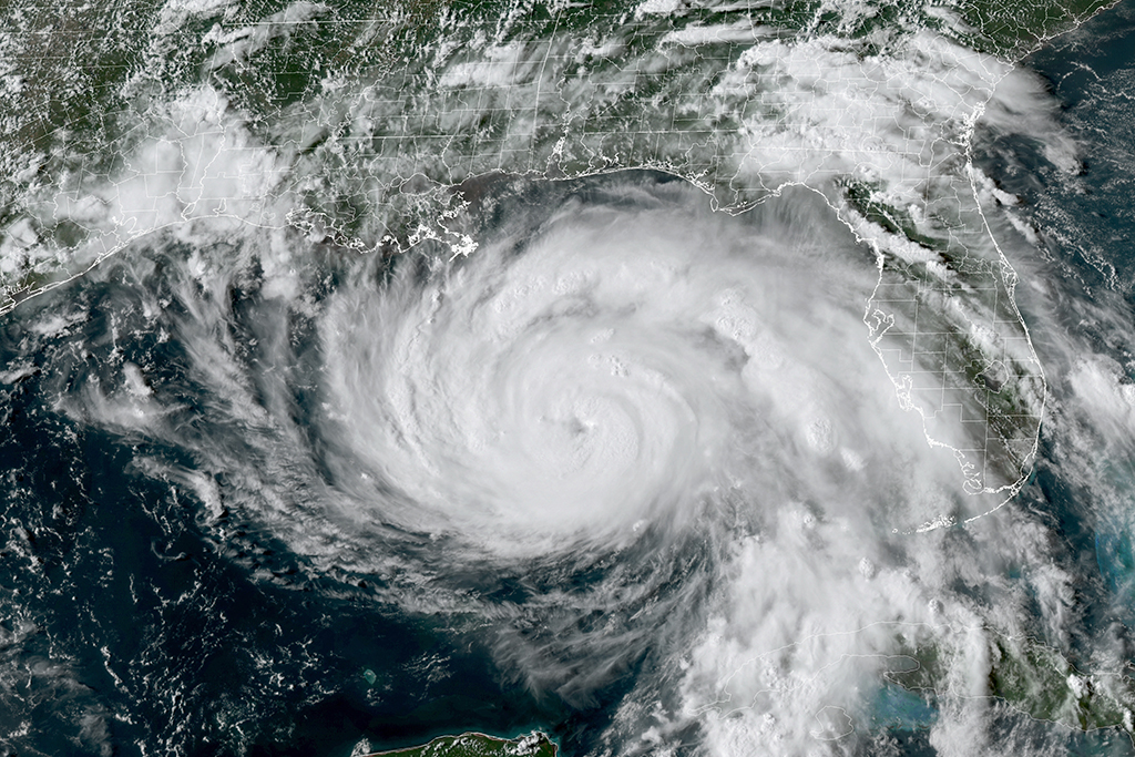 Satellitenansicht von Hurricane "Ida" (Bild: AFP Photo/NOAA/GOES)