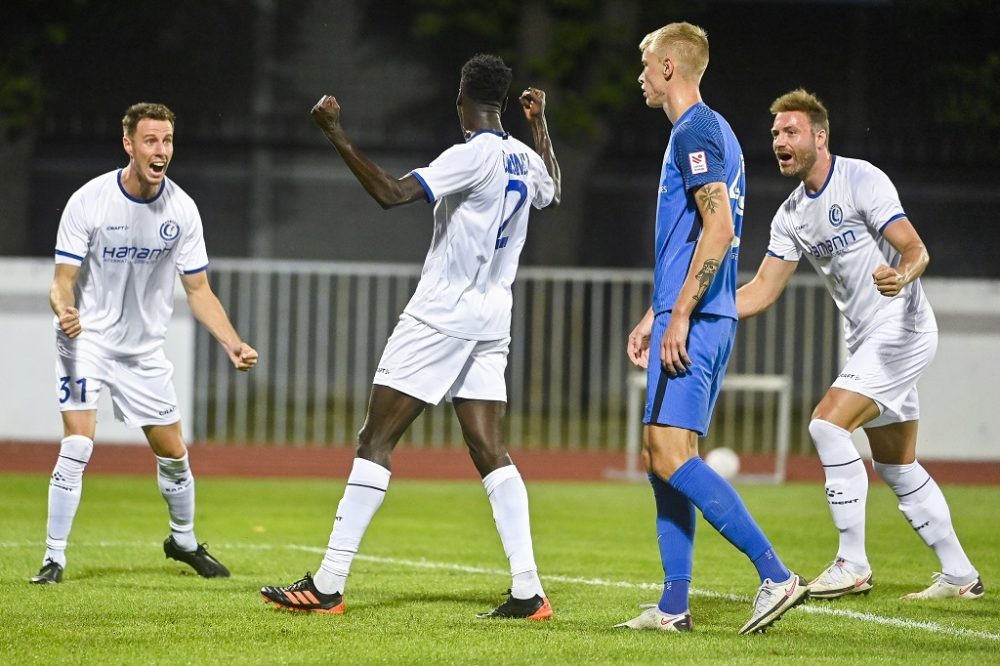 Joseph Okumu schießt Gent zum Sieg über den FK RFS (Bild: Laurie Dieffembacq/Belga)