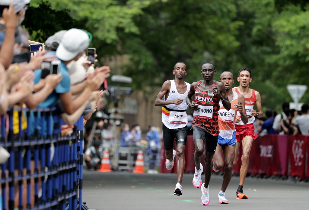 Bronze im Marathon Bashir Abdi Belgien die siebte Medaille