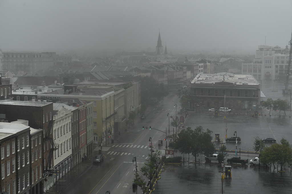 Hurrikan "Ida" bringt Regenfälle über New Orleans, Louisiana (Bild: Patrick T. Fallon/AFP)