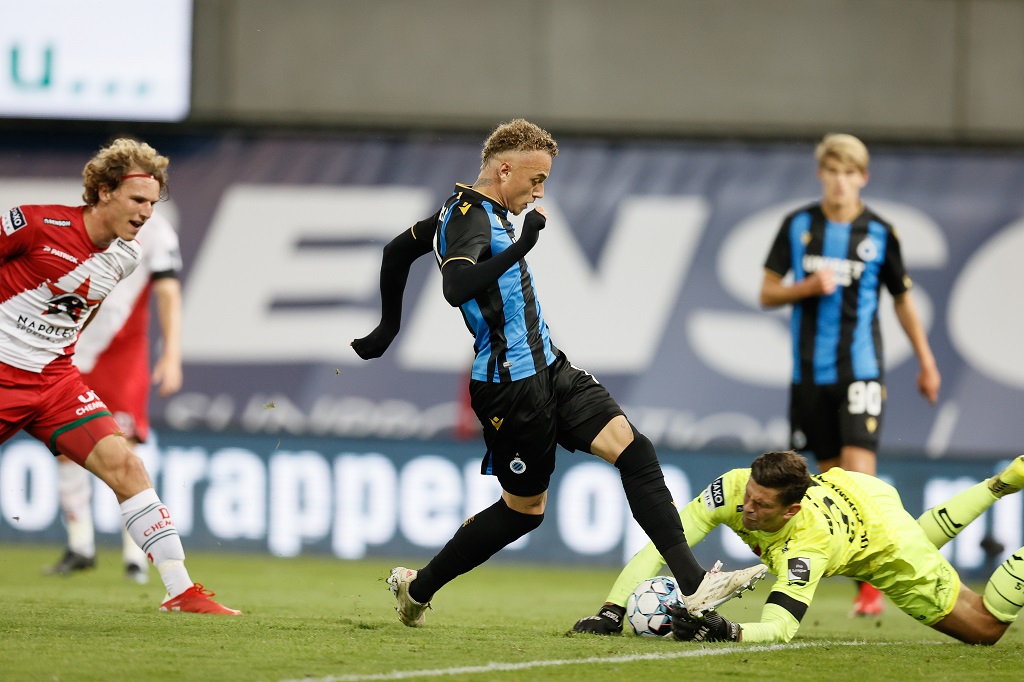 Noa Lang brachte mit seinem Treffer kurz vor der Pause den FC Brügge auf die Siegesstraße (Bild: Bruno Fahy/Belga)