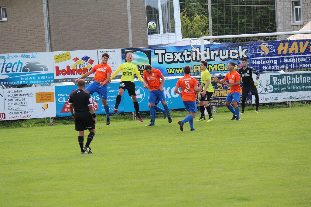 Der RFC Raeren-Eynatten gewann gegen Hombourg mit 2:0 (Bild: Marvin Worms/BRF)