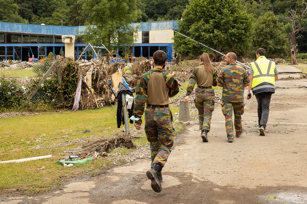 Soldaten in Chaudfontaine (Bild: James Arthur Gekiere/Belga)