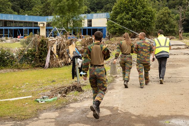 Soldaten in Chaudfontaine (Bild: James Arthur Gekiere/Belga)