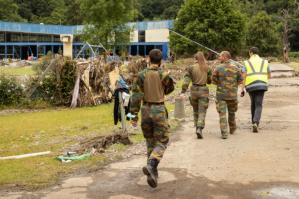 Soldaten in Chaudfontaine (Bild: James Arthur Gekiere/Belga)