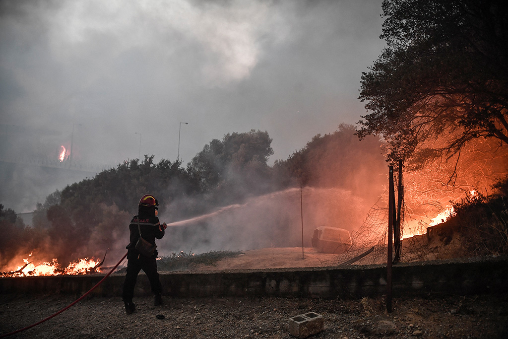 Waldbrände in Griechenland (Bild: Louisa Gouliamaki/AFP)