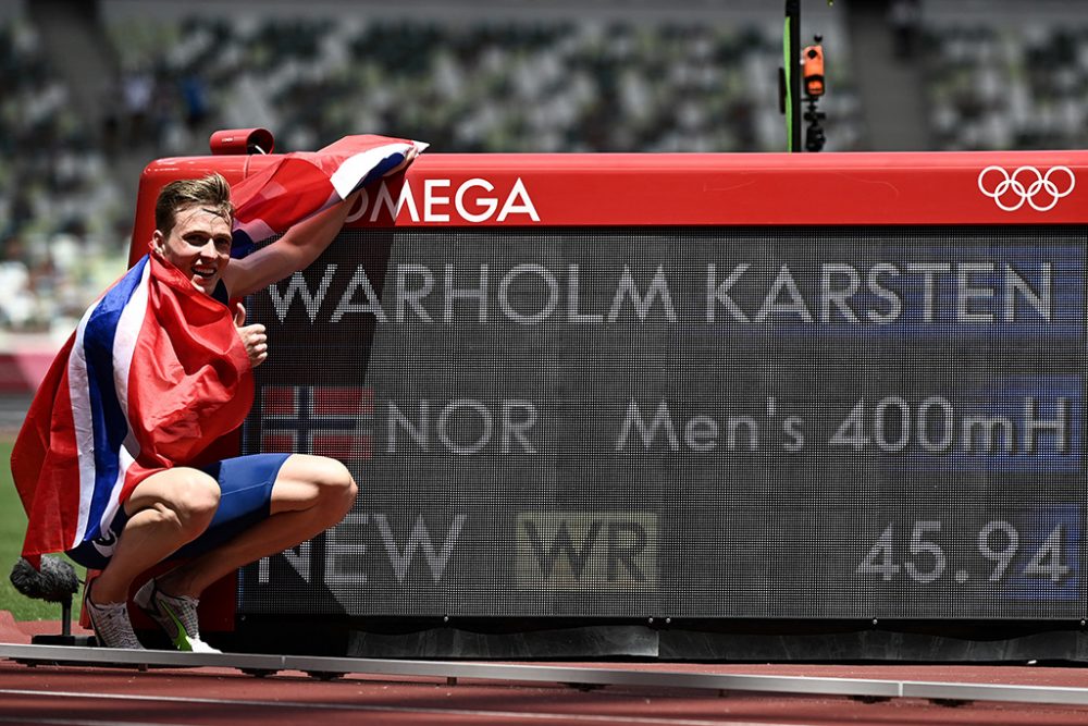 Karsten Warholm (Bild: Jewel Samad/AFP)