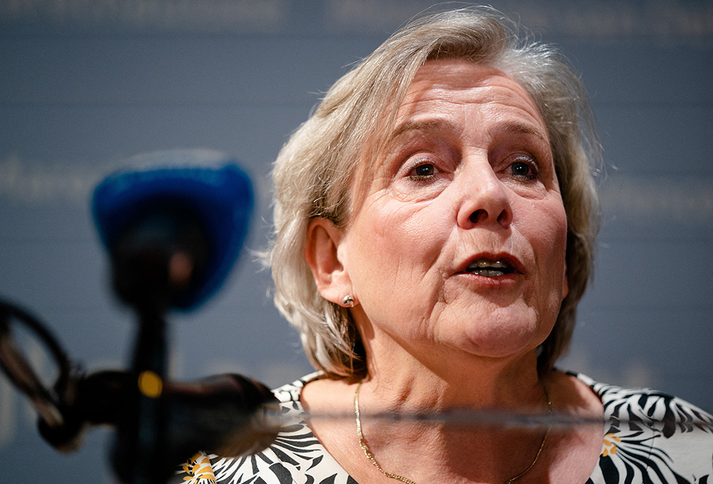 Die scheidende niederländische Verteidigungsministerin Ank Bijleveld (Bild: Bart Maat/ANP/AFP)