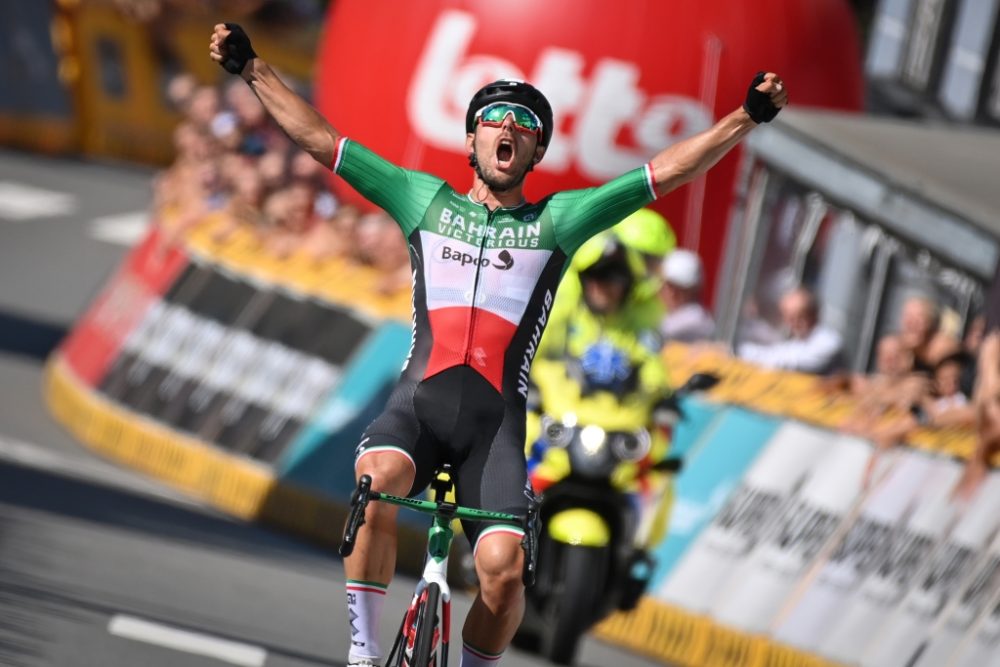 Sonny Colbrelli gewinnt in Houffalize (Bild: David Stockman/Belga)