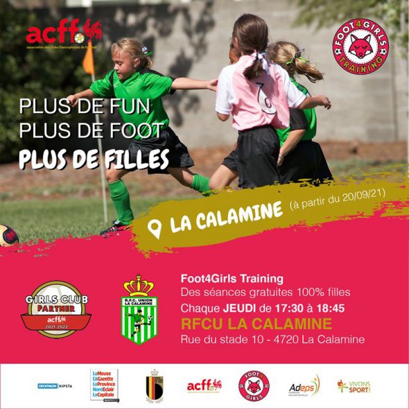 Initiative "Foot4Girls" solle junge Mädchen für den Fußball begeistern (Plakat: ACFF)
