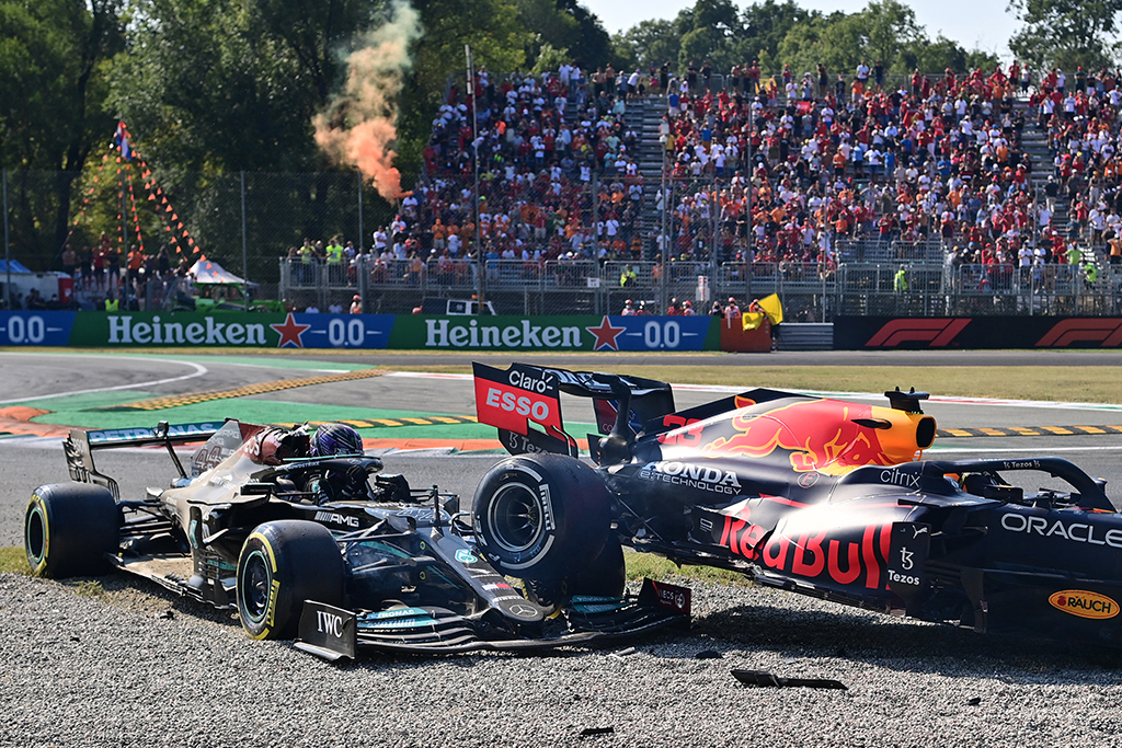 Auf der Formel 1-Rennstrecke in Monza gab es mehr Action als Zuschauer auf den Rängen (Bild: Andrej Isakovic/AFP)